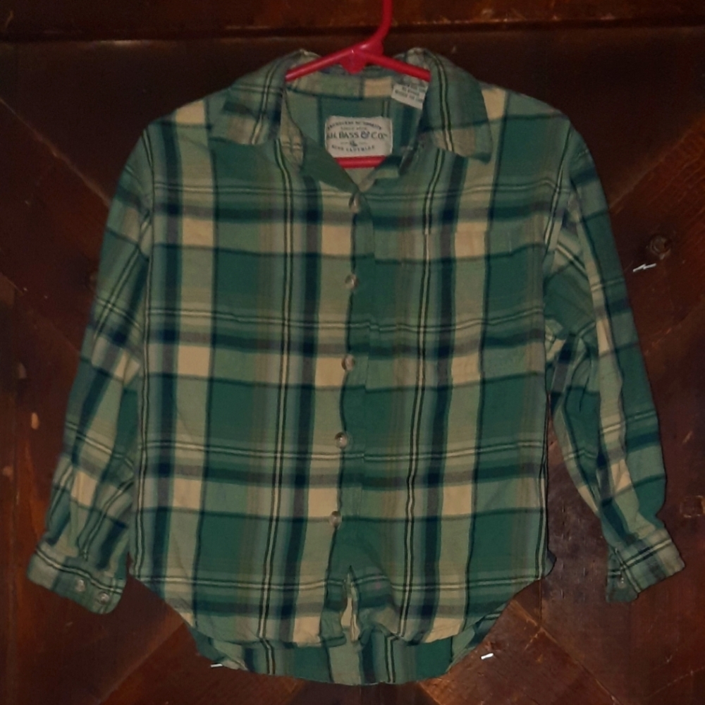 🍀3/15 G.H. Bass & Co. Vintage plaid shirt
